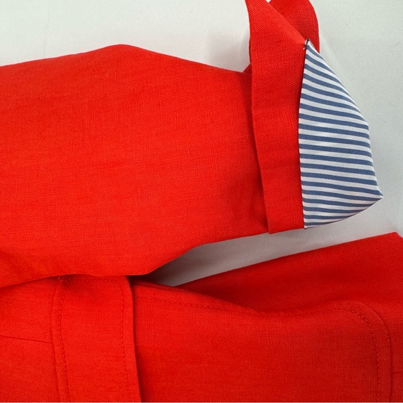 J.CREW RHODES BLAZER Size 8 Fiery Sunset IN LINEN E9766 - Picture 12 of 16